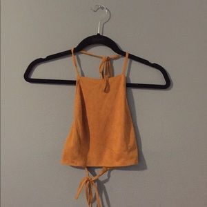 Forever 21 mustard yellow halter top